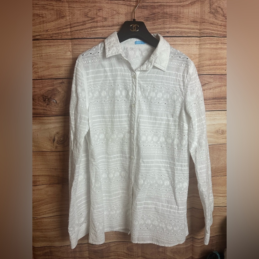 J. McLaughlin Button-Up Blouse L